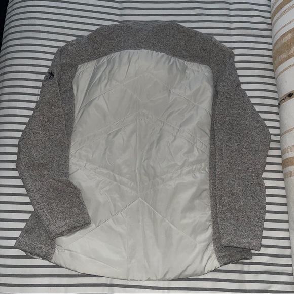 Women's ZeroXposur Tamia Hybrid Sweater Fleece Jacket White Grey XXL - Picture 4 of 7